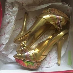BCB Girls Gold Metallic Heels